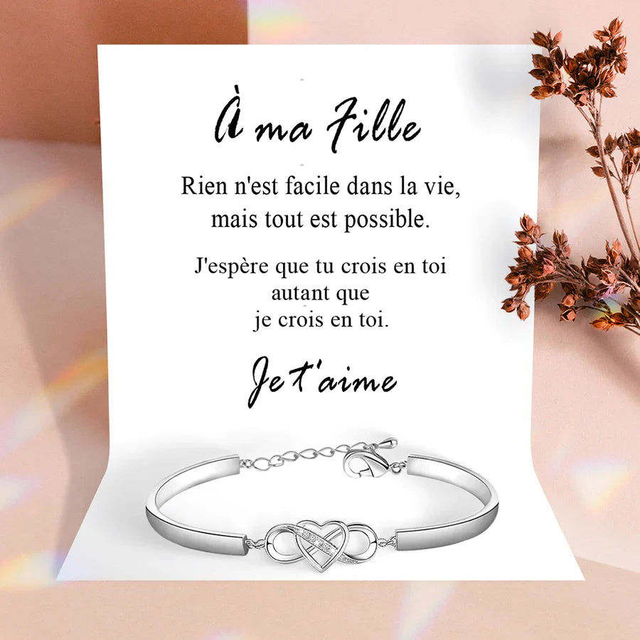 À ma fille - Bracelet infini